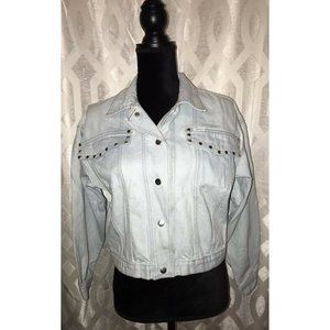 Vintage Fantasi Sz Large Women Light Denim Jacket
